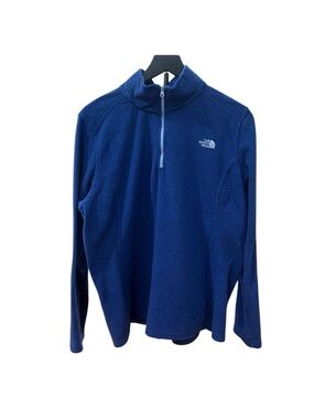 The North Face Womens X-Large Blue 1/4 Zip Long Sleeve Fleece